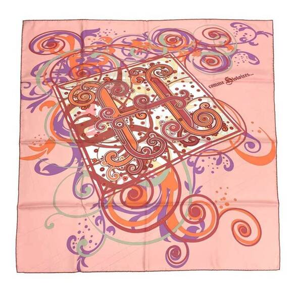 HERMES Pink Scarf - Picture 1 of 3